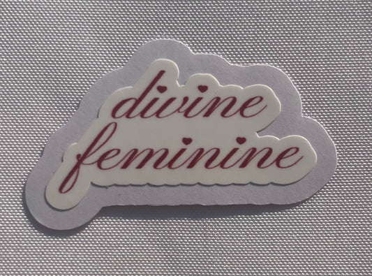 divine feminine vinyl sticker