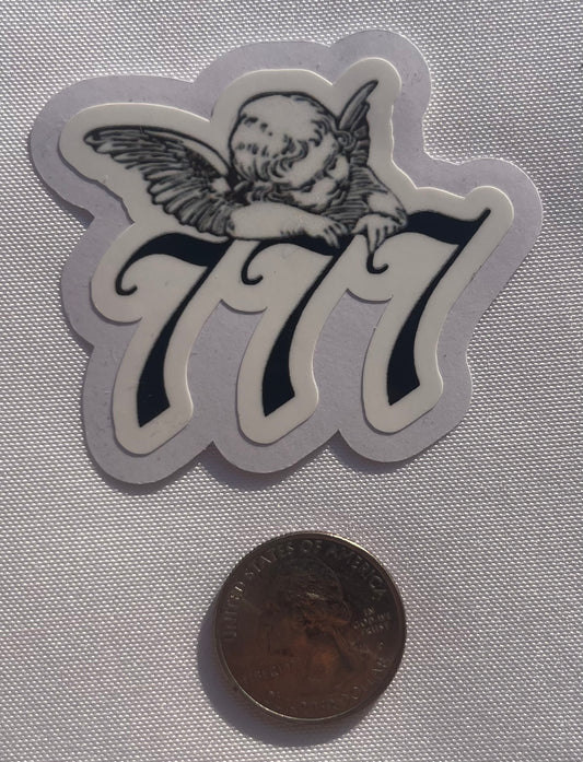 777 Angel Vinyl Sticker