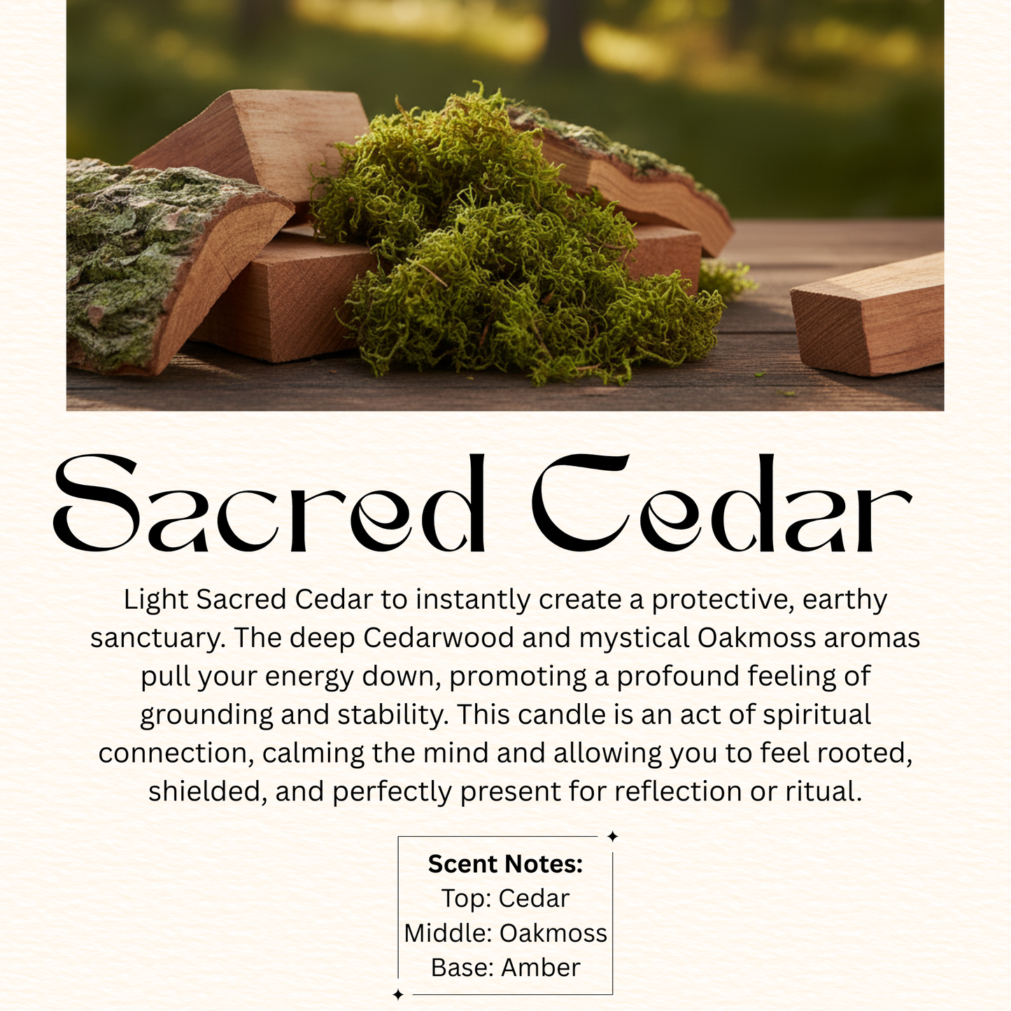 Sacred Cedar Soy Candle
