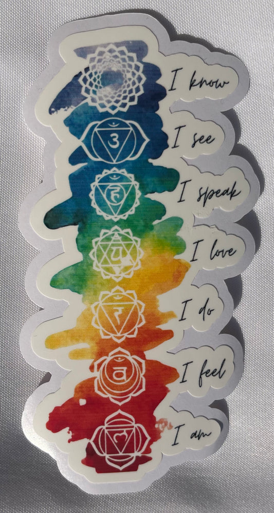 Chakra Vinyl Sticker