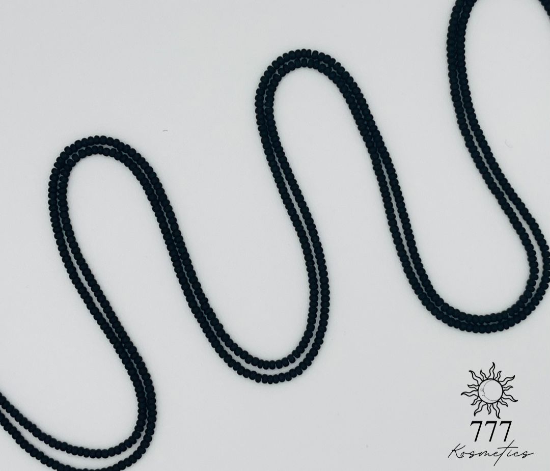 Matte Black Waist Beads